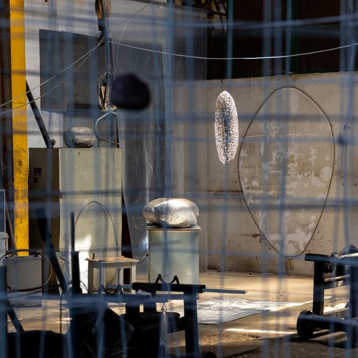 Post World Undercover Fake Rock Manufacturing Facility, site-specific installation by Sebastian Moldovan, Art Encounters Biennial, Timișoara, 2023 — view 1 of 41