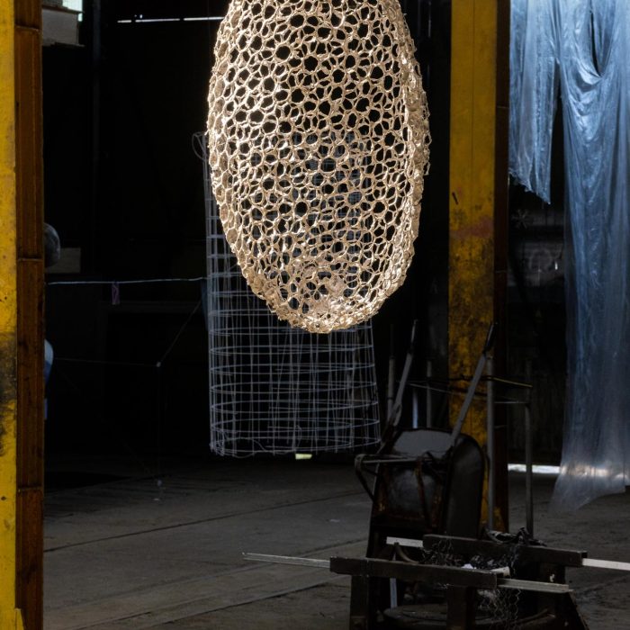 Post World Undercover Fake Rock Manufacturing Facility, site-specific installation by Sebastian Moldovan, Art Encounters Biennial, Timișoara, 2023 — view 2 of 41