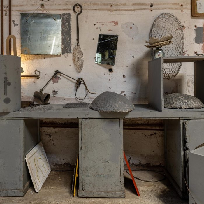 Post World Undercover Fake Rock Manufacturing Facility, site-specific installation by Sebastian Moldovan, Art Encounters Biennial, Timișoara, 2023 — view 5 of 41