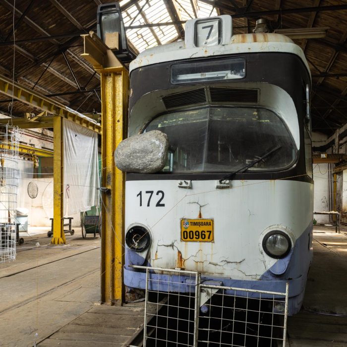 Post World Undercover Fake Rock Manufacturing Facility, site-specific installation by Sebastian Moldovan, Art Encounters Biennial, Timișoara, 2023 — view 14 of 41
