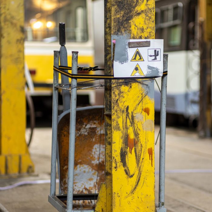 Post World Undercover Fake Rock Manufacturing Facility, site-specific installation by Sebastian Moldovan, Art Encounters Biennial, Timișoara, 2023 — view 15 of 41