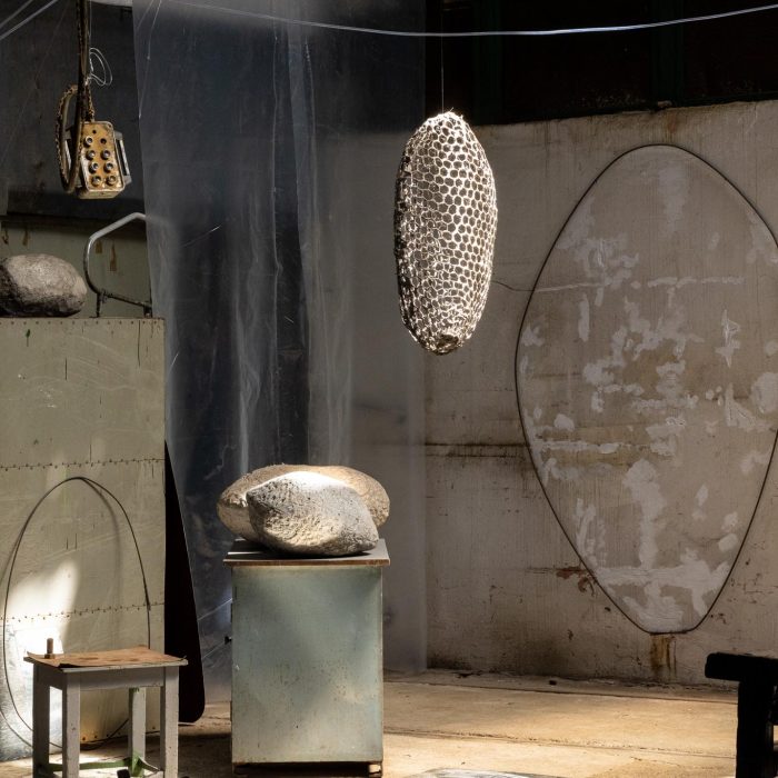 Post World Undercover Fake Rock Manufacturing Facility, site-specific installation by Sebastian Moldovan, Art Encounters Biennial, Timișoara, 2023 — view 8 of 41