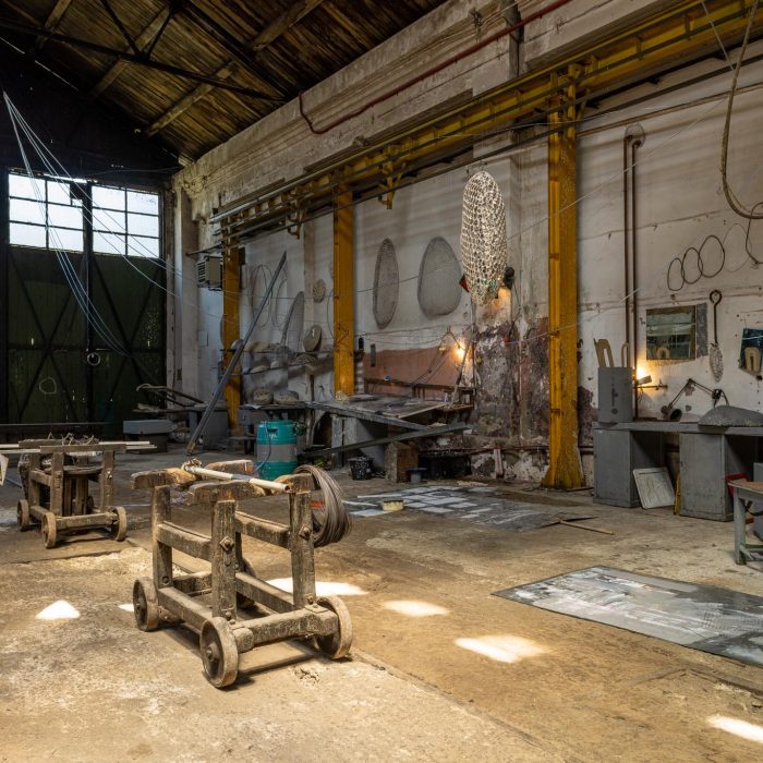 Post World Undercover Fake Rock Manufacturing Facility, site-specific installation by Sebastian Moldovan, Art Encounters Biennial, Timișoara, 2023 — view 31 of 41