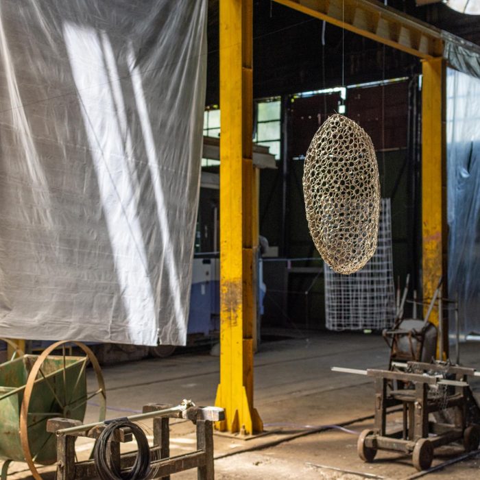 Post World Undercover Fake Rock Manufacturing Facility, site-specific installation by Sebastian Moldovan, Art Encounters Biennial, Timișoara, 2023 — view 33 of 41