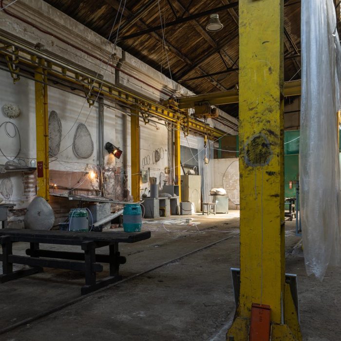 Post World Undercover Fake Rock Manufacturing Facility, site-specific installation by Sebastian Moldovan, Art Encounters Biennial, Timișoara, 2023 — view 36 of 41